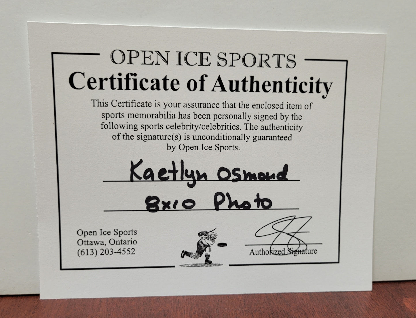 Kaetlyn Osmond Signed Photo