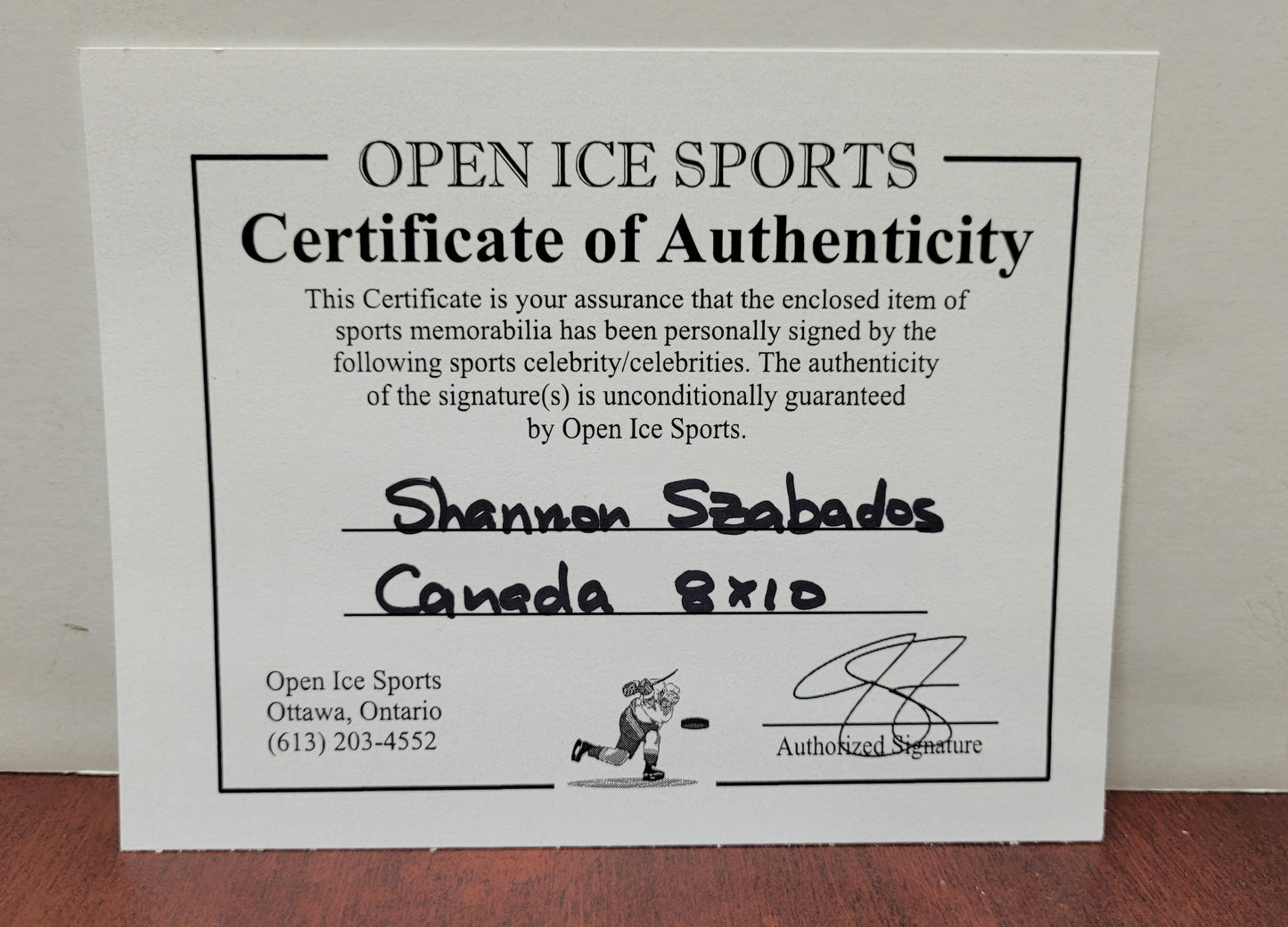 Shannon Szabados Signed Photo