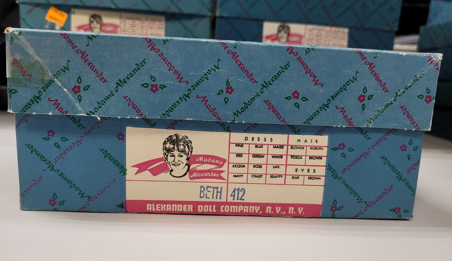 "Beth" 412 Madame Alexander Doll