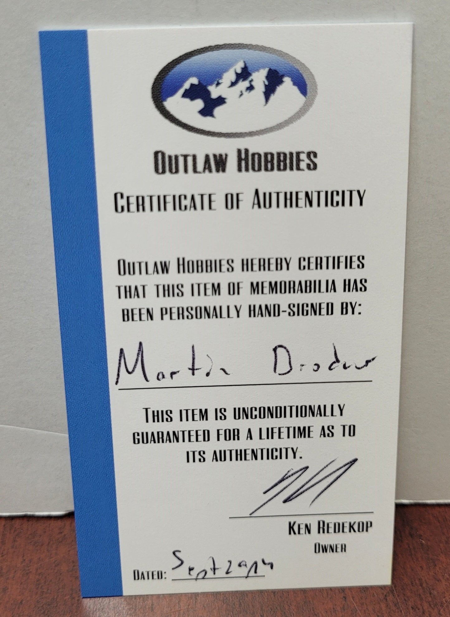 Martin Brodeur Signed Photo