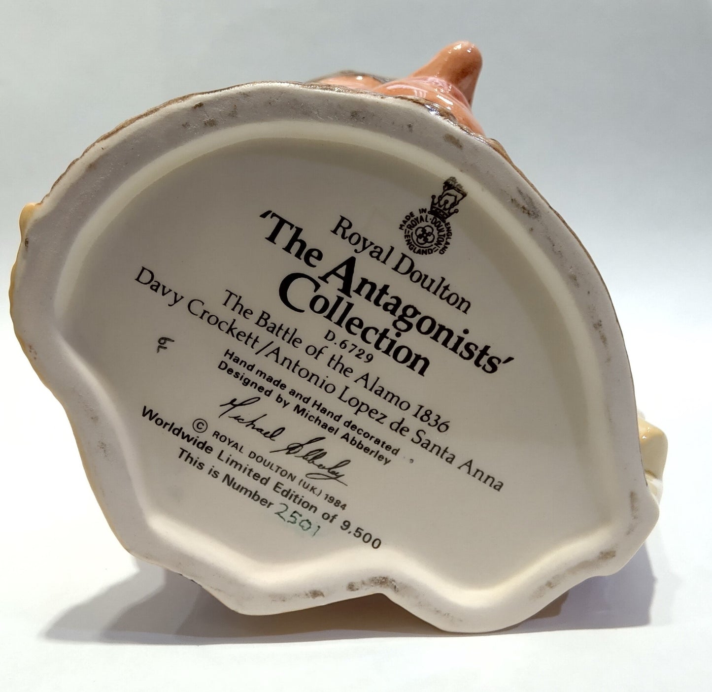 "The Battle of the Alamo" Royal Doulton Toby Jug Mug D6729