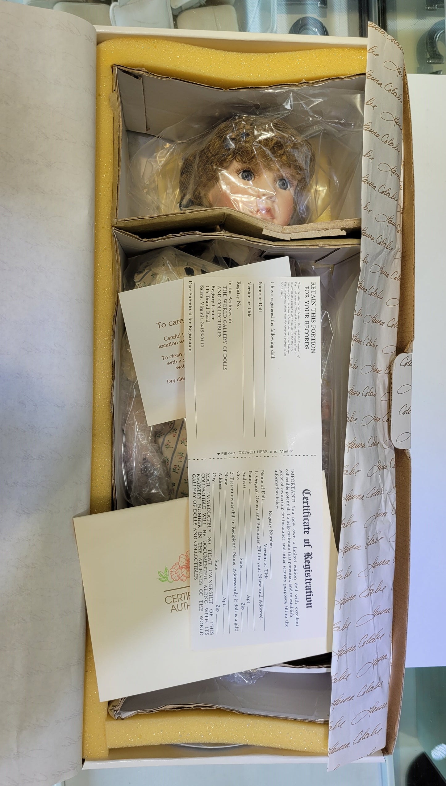 "Dawnel" World Gallery Porcelain Doll