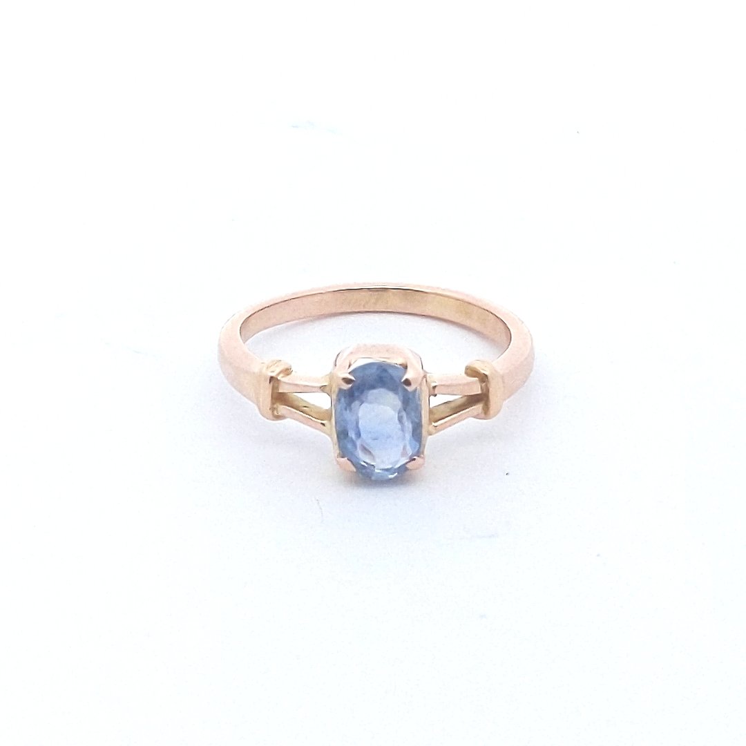 Vintage $600 20K Yellow Gold Natural Sapphire Ring