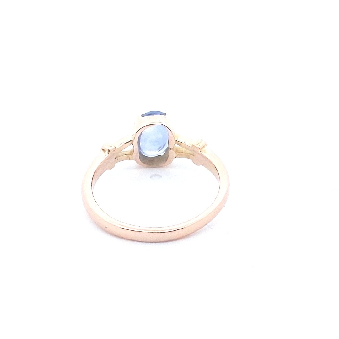 Vintage $600 20K Yellow Gold Natural Sapphire Ring
