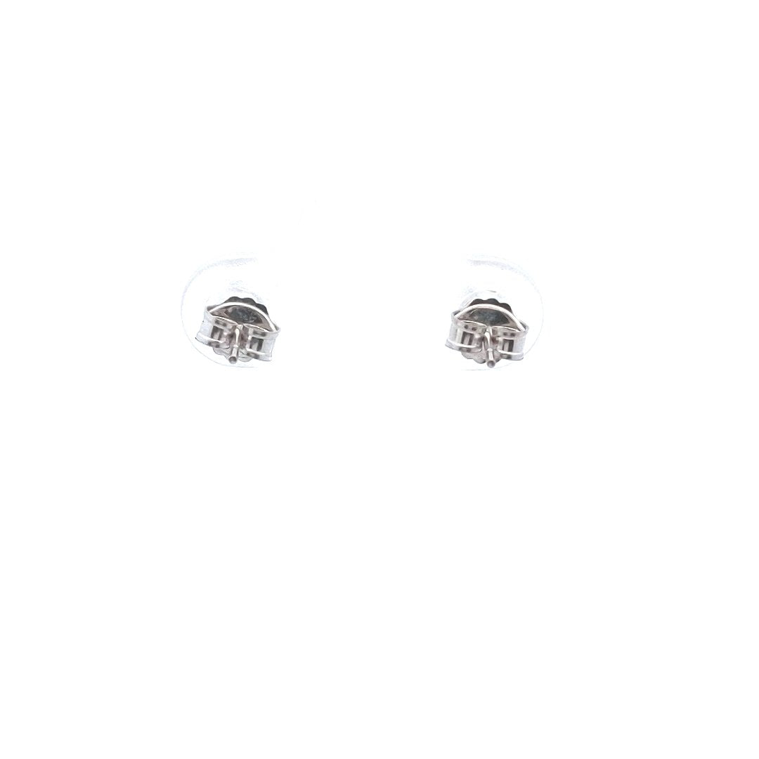 Estate $200 14K White Gold Diamond Stud Earrings