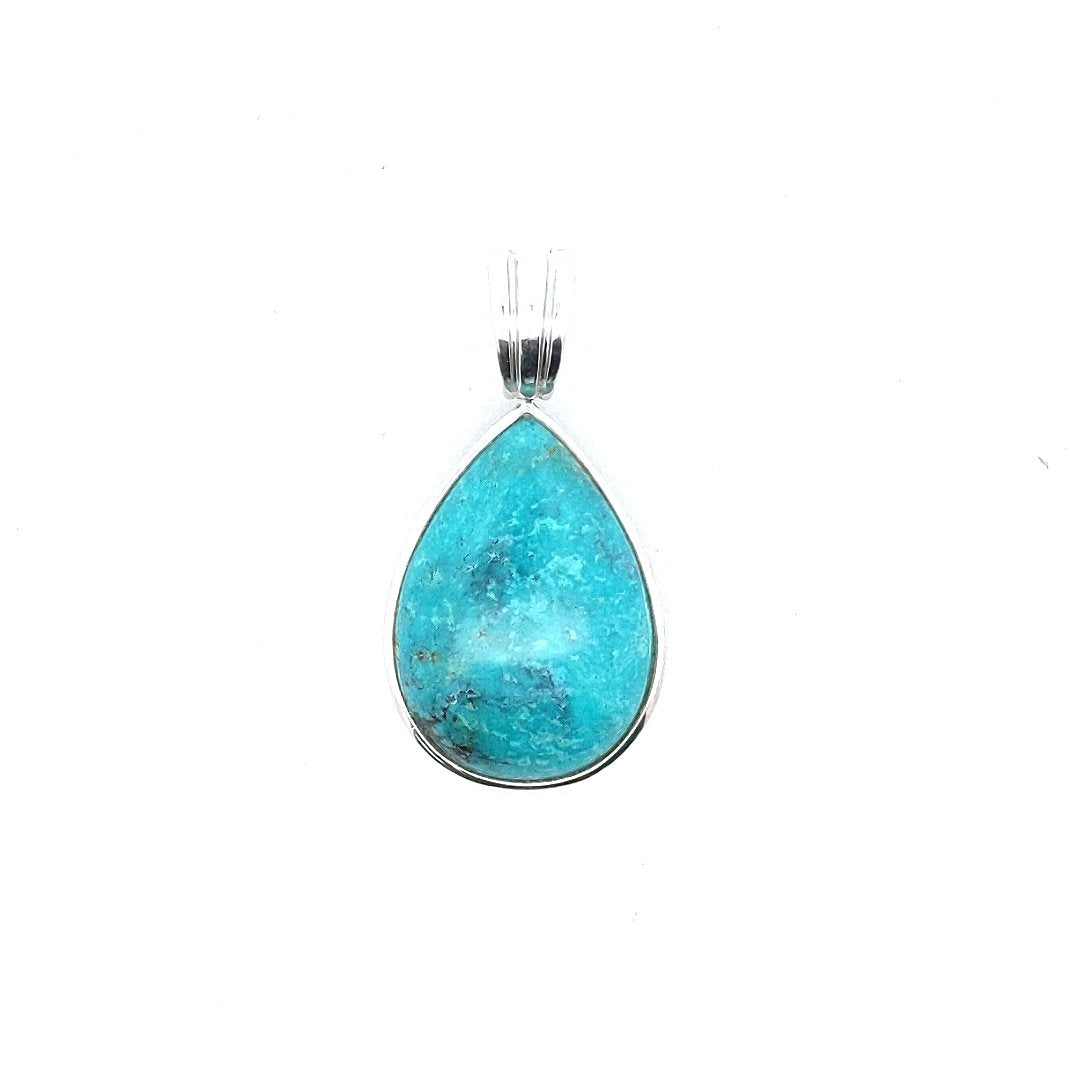 Designer Whitney Kelly Sterling Turquoise Pendant