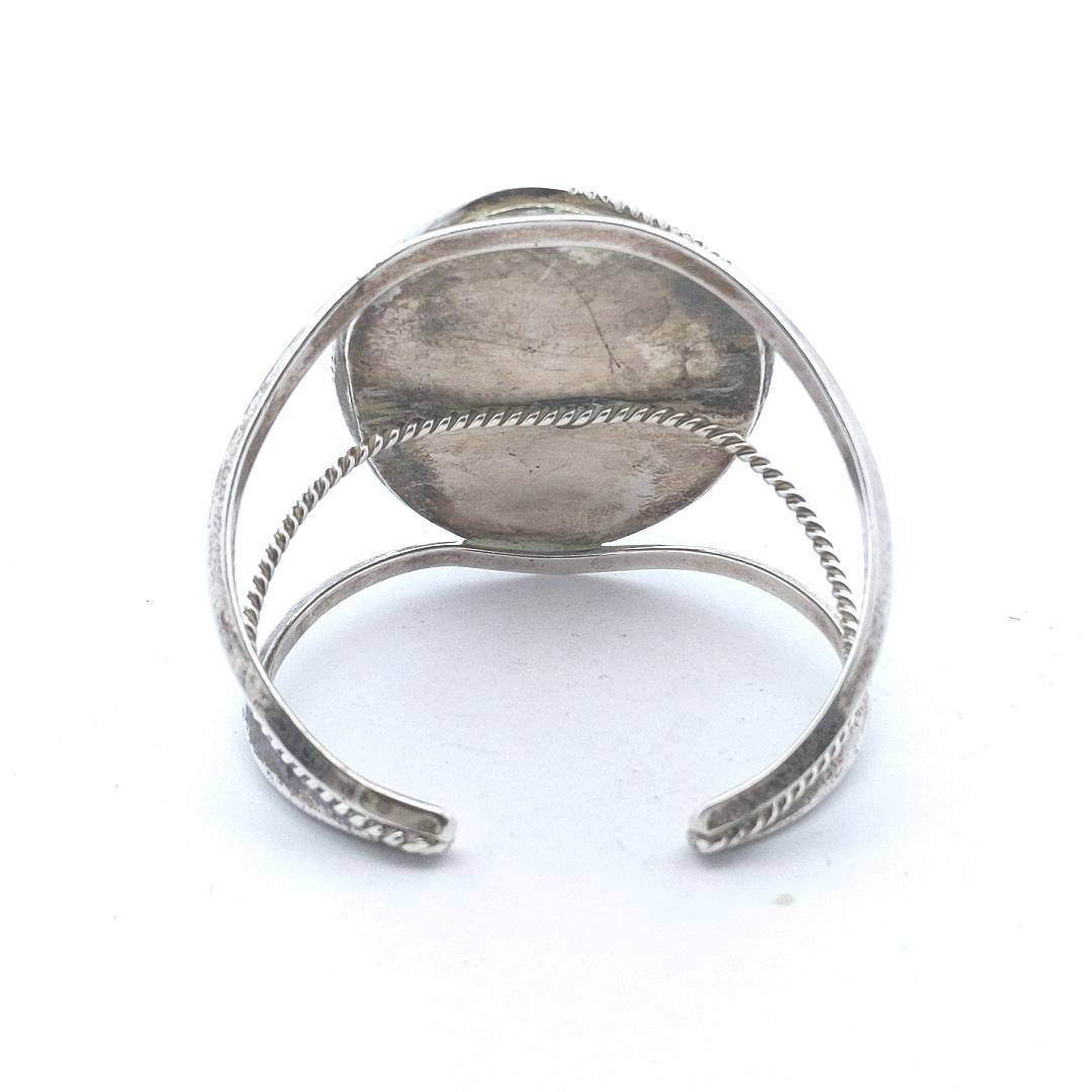Vintage Sterling Silver Turquoise Cuff Bracelet