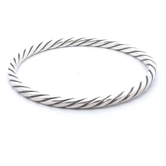 Designer $170 Randers Solvvarefabrik Twisted Bangle Bracelet Cuff