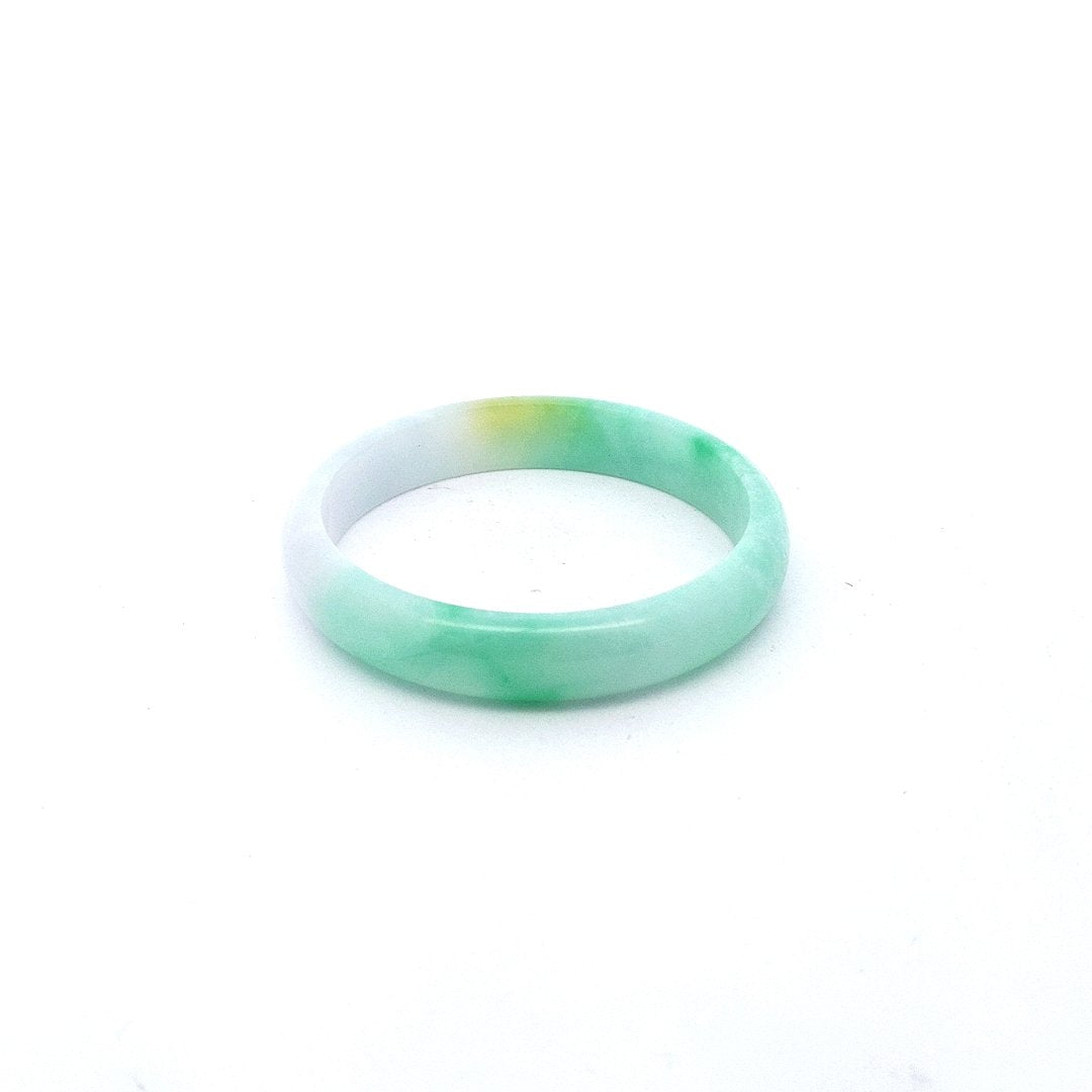 Estate $300 VariegatedJade Cuff Bracelet