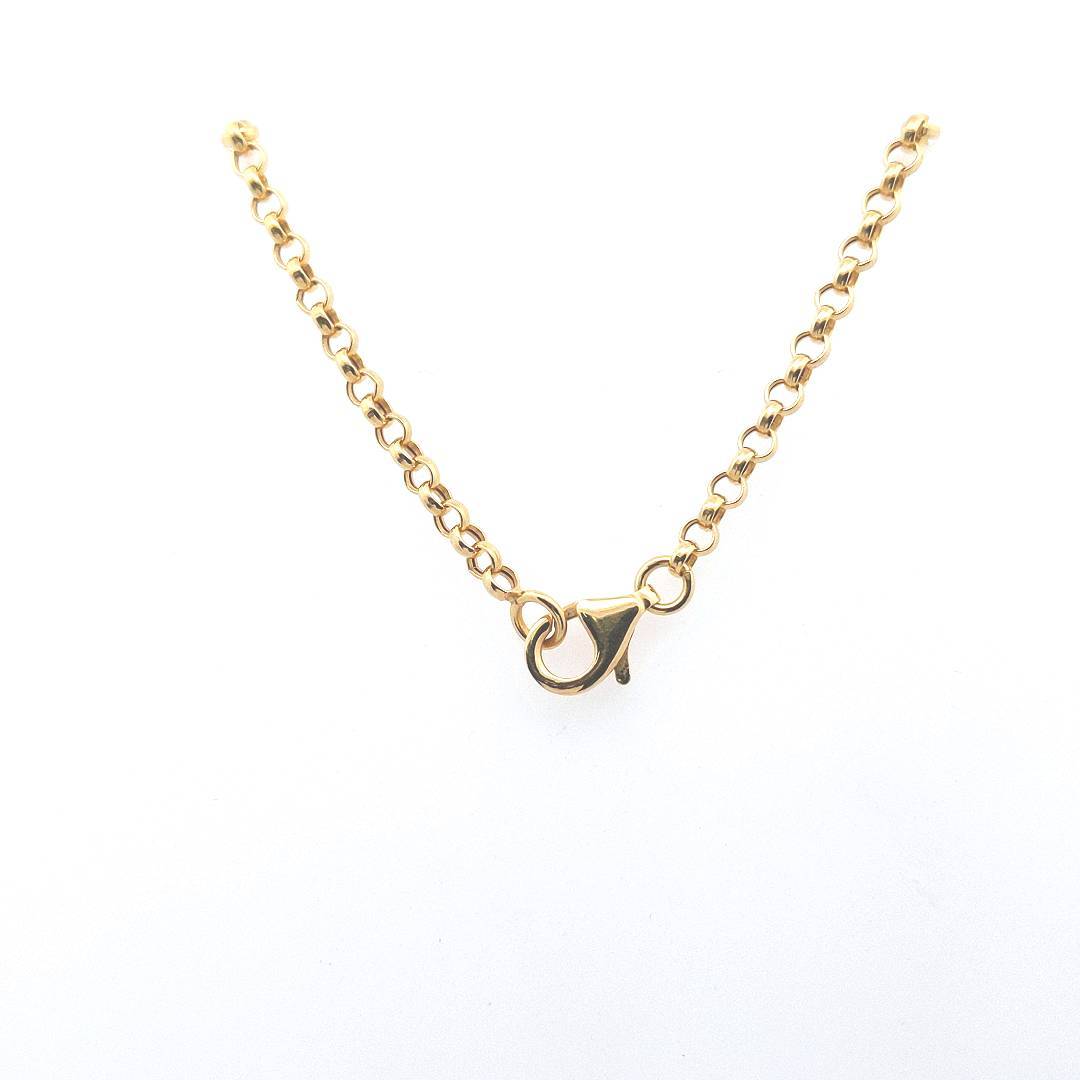 Estate $1700 14K Yellow Gold Intaglio Glass Cultured Pearl Necklace