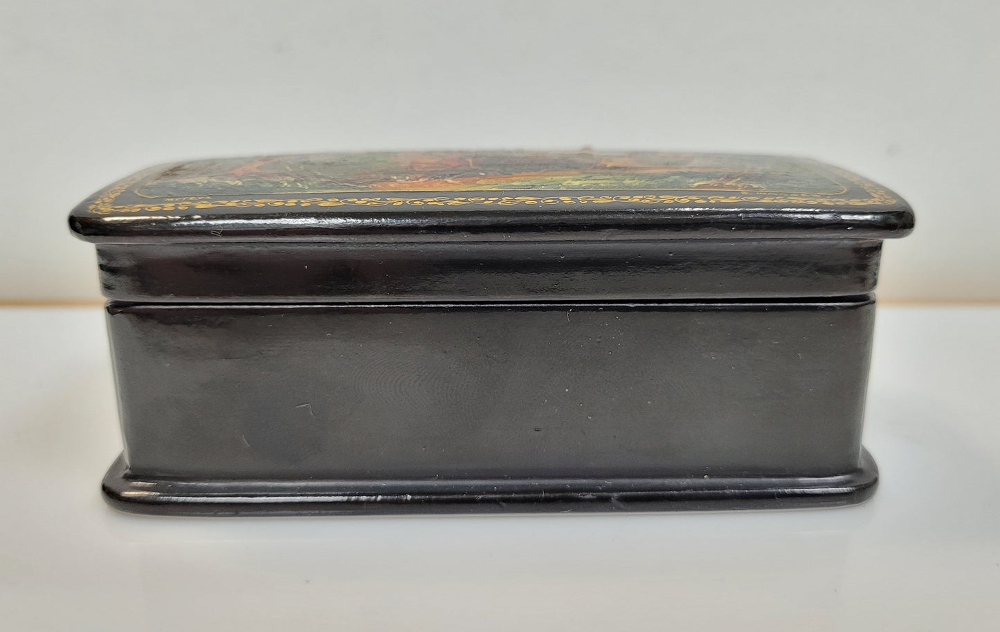 Vintage "General Tiptiggan" Russian Lacquerware Box