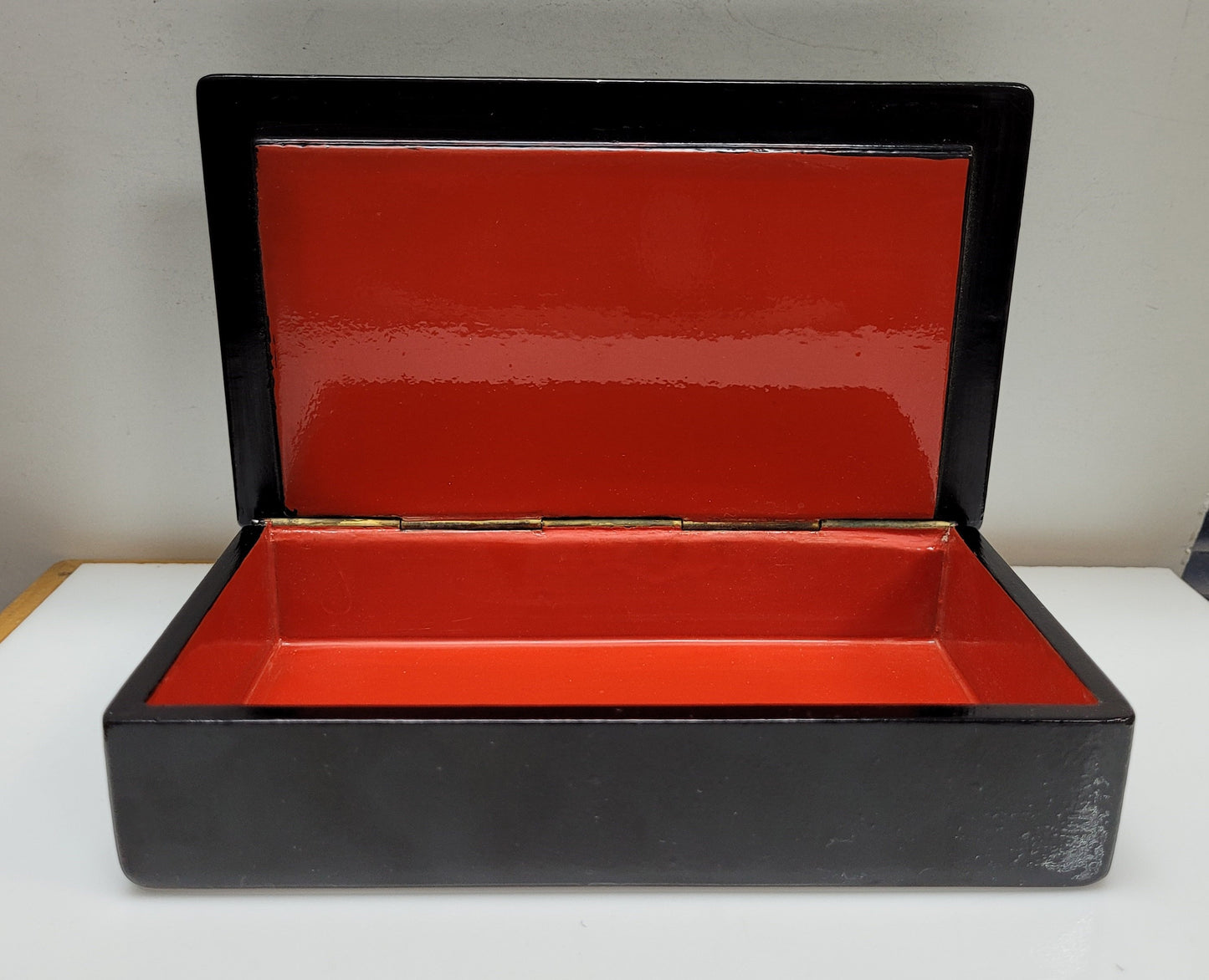 Vintage "Thunderstorm on a Farm" Russian Lacquerware Box