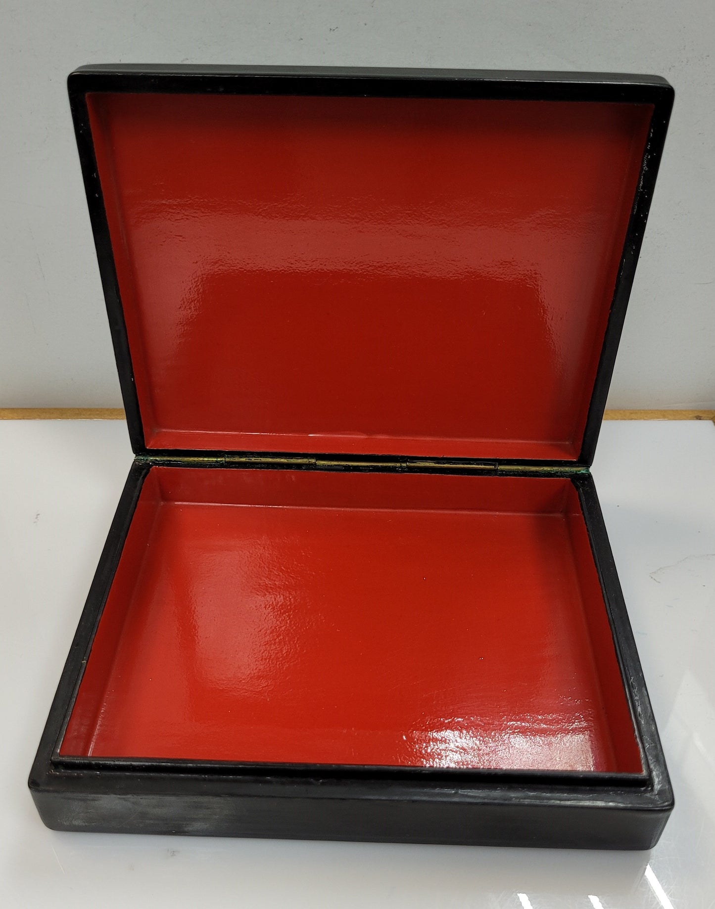 Vintage "Swans" Russian Lacquerware Box