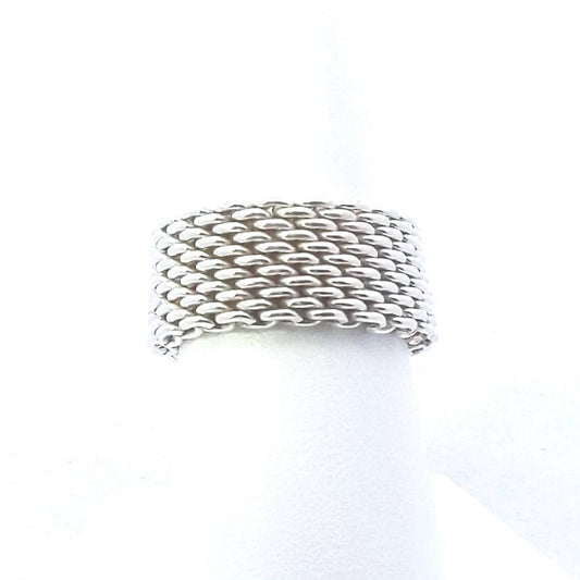 Designer Sterling Tiffany & Co. Somerset Mesh Band