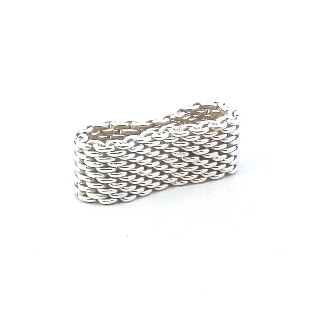 Designer Sterling Tiffany & Co. Somerset Mesh Band