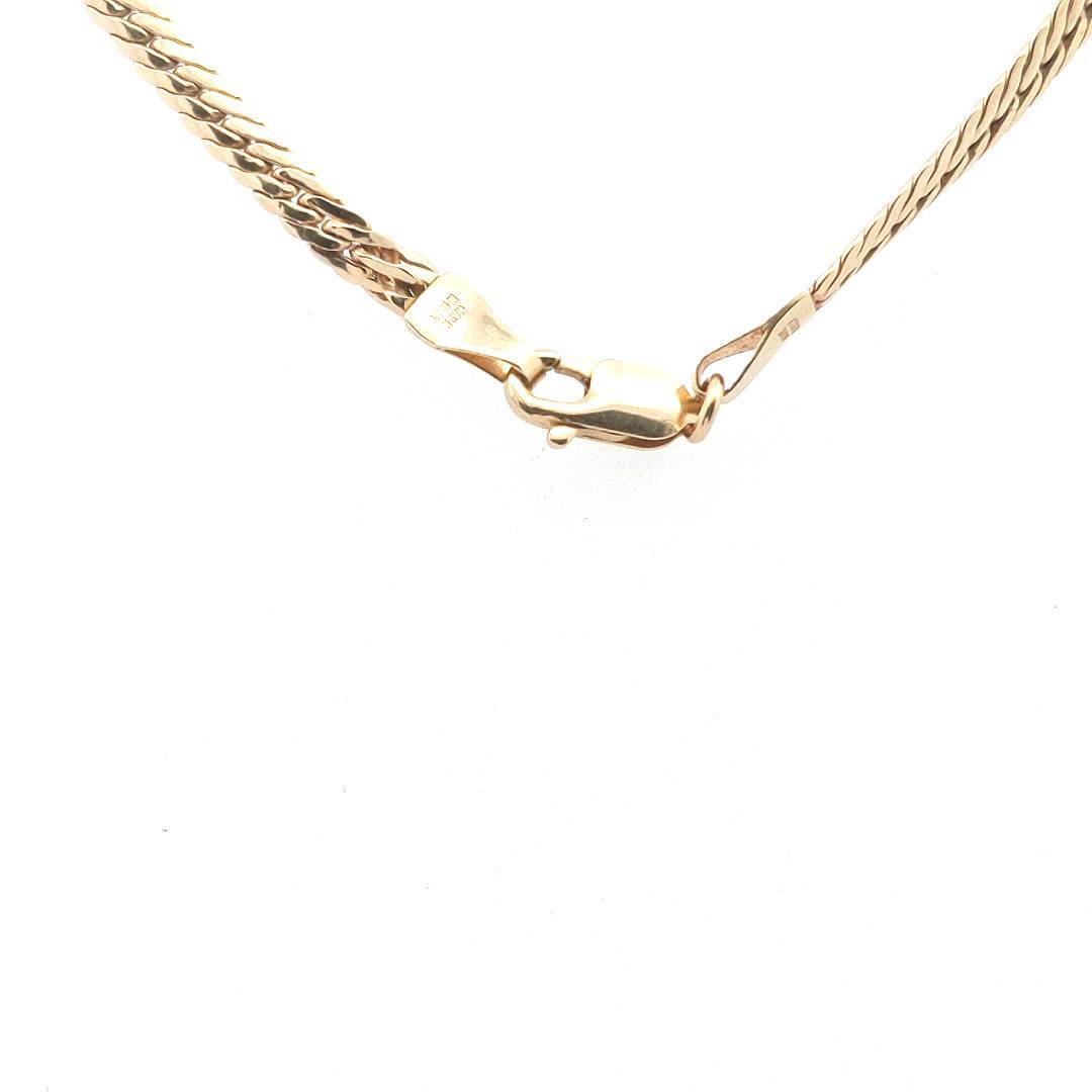 Vintage $1100 14K Two Tone Gold Amethyst Diamond V Drop Necklace