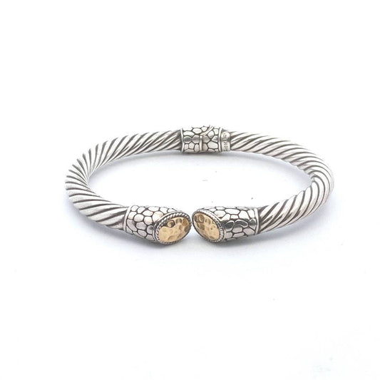 Designer 18K Sterling Cable Bracelet