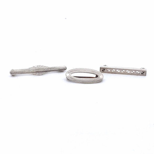 Antique $310 3 14K Yellow Gold Platinum Lingerie Pins