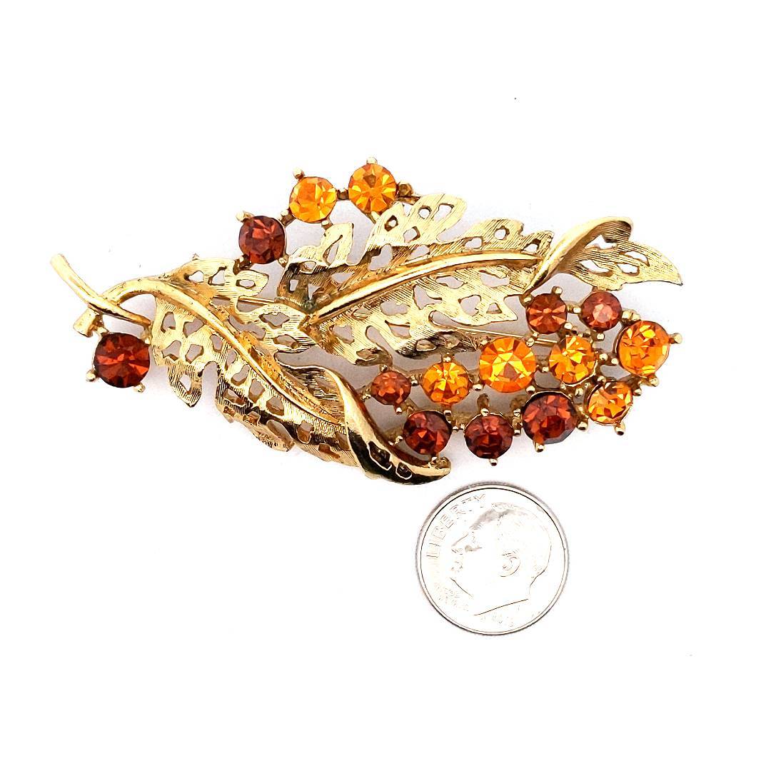 Designer $180 M.J. Ent Vintage Costume Brooch