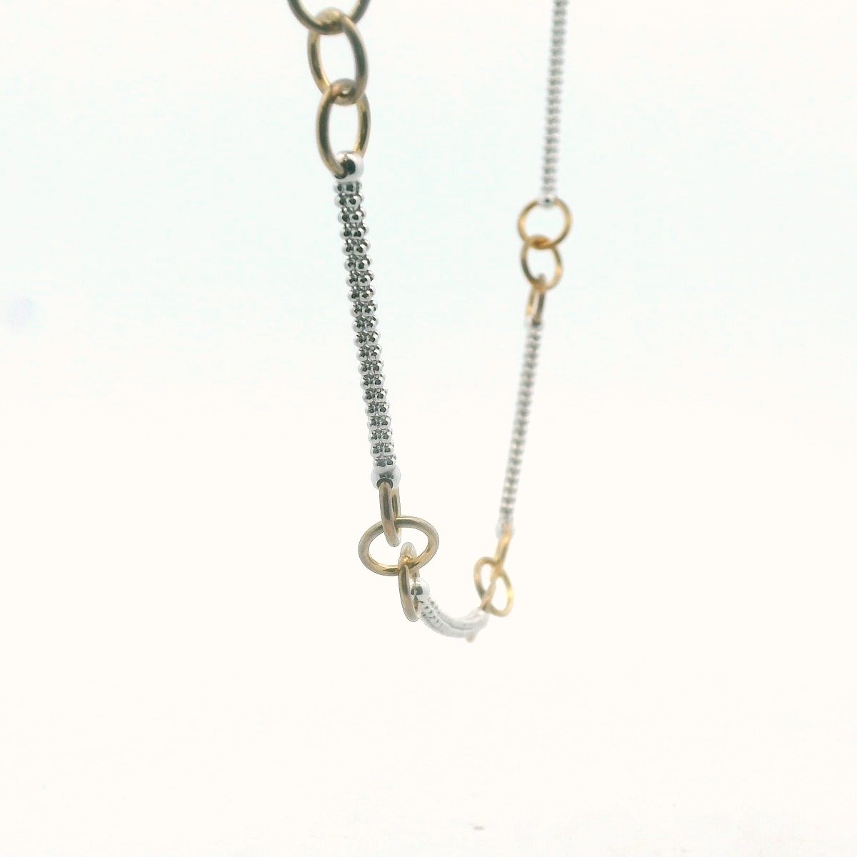 Frederic Duclos Sterling Silver Circle Link & Chain Necklace