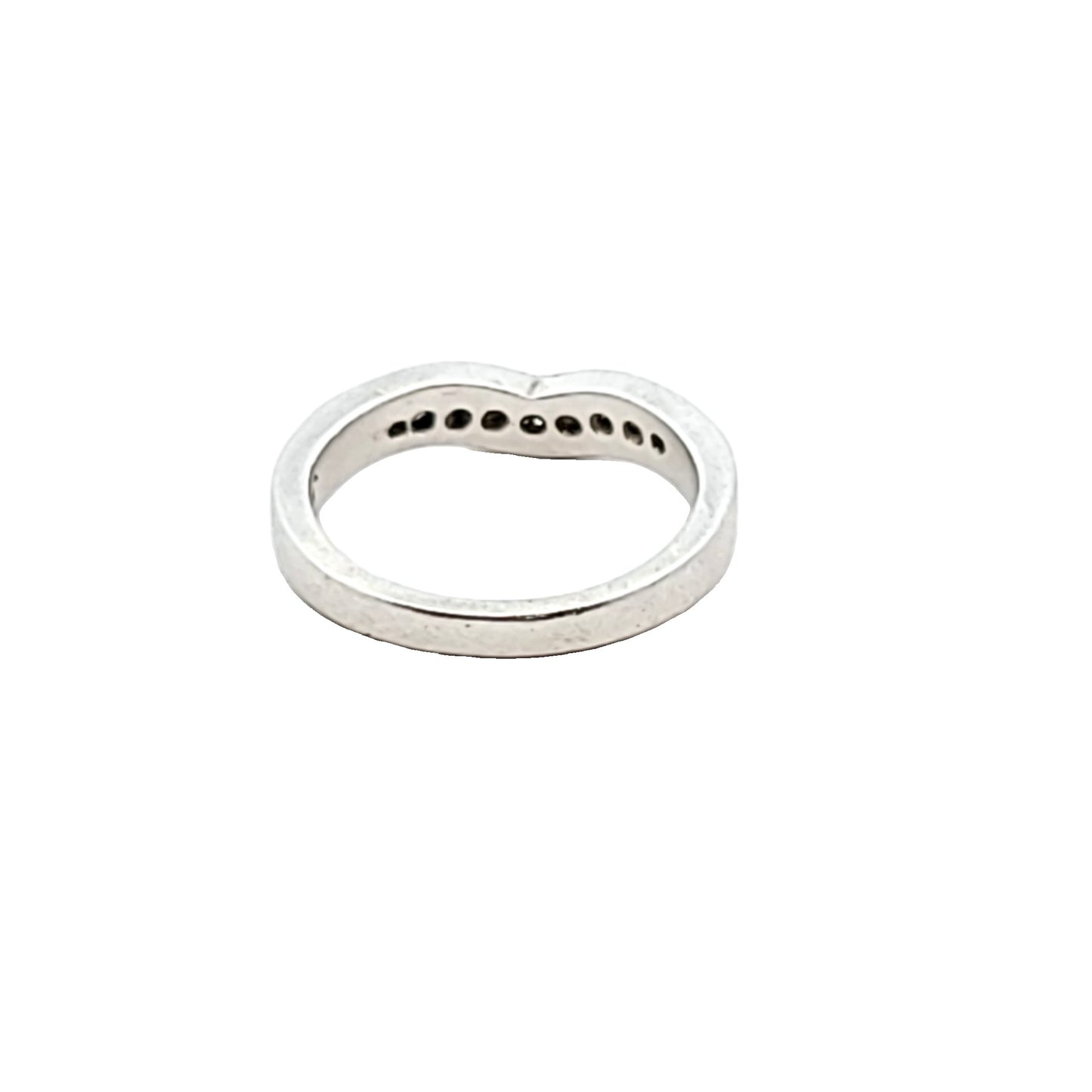 Jeff Cooper Platinum Diamond Contour Wedding Band