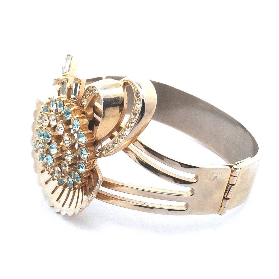 Designer $500 Anthony Costume Bangle & Brooch Set