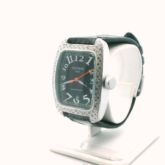 Locman Aluminum Italian Design Diamond Quartz Watch
