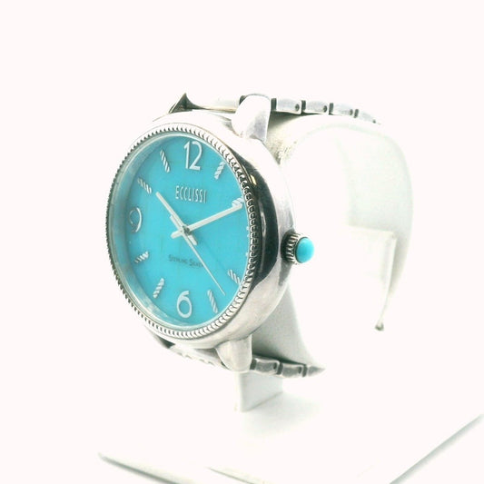 Ecclissi 33820 Stainless Steel Turquoise Mosaic Quartz Watch