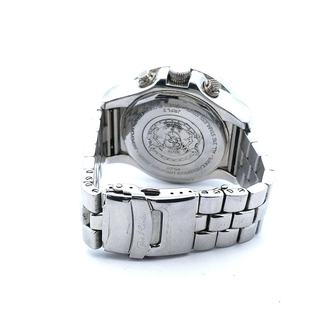 Designer $1600 Joe Rodeo Diamond All Stainless Steel Mens Watch