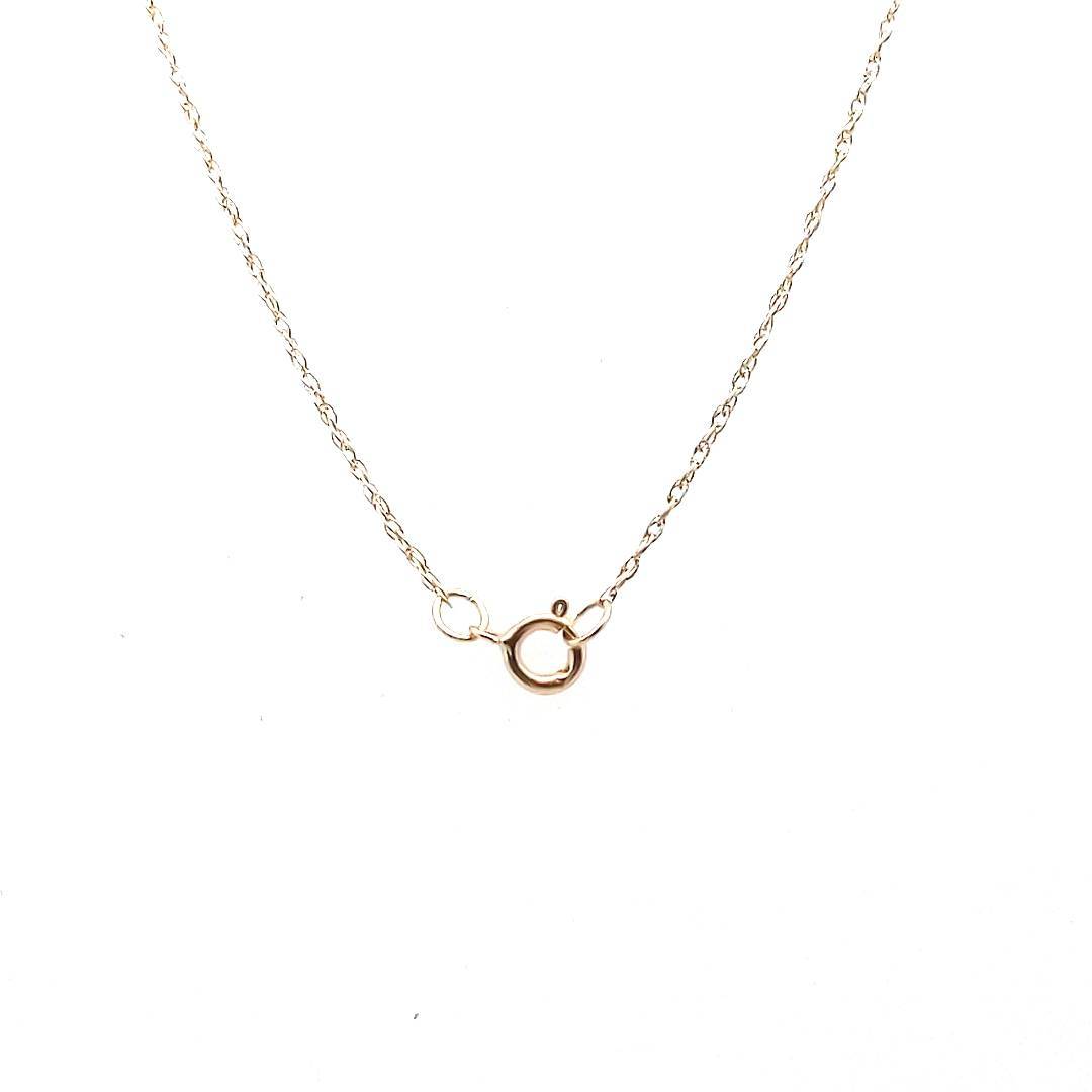 14K 2-Tone Gold White & Irradiated Yellow Diamond Infinity Cross Necklace