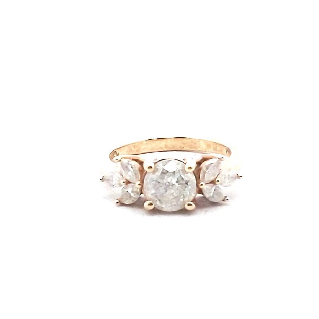 Estate 14K Yellow Gold 1.39ct Natural Diamond Ring