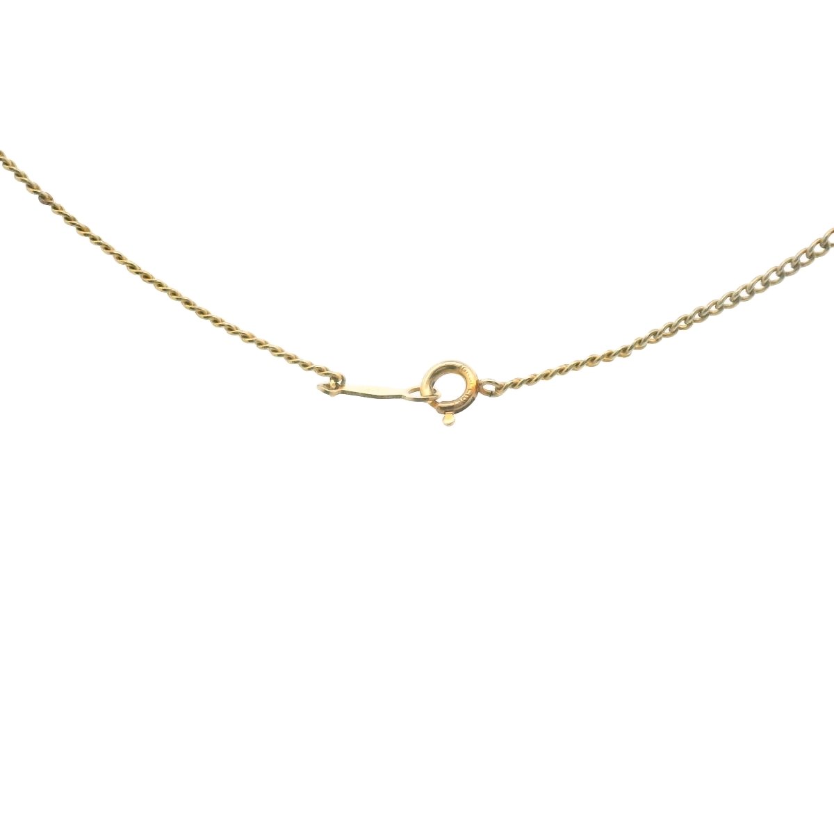 Edwardian 14K Yellow Gold Natural Pearl Lavalier Necklace