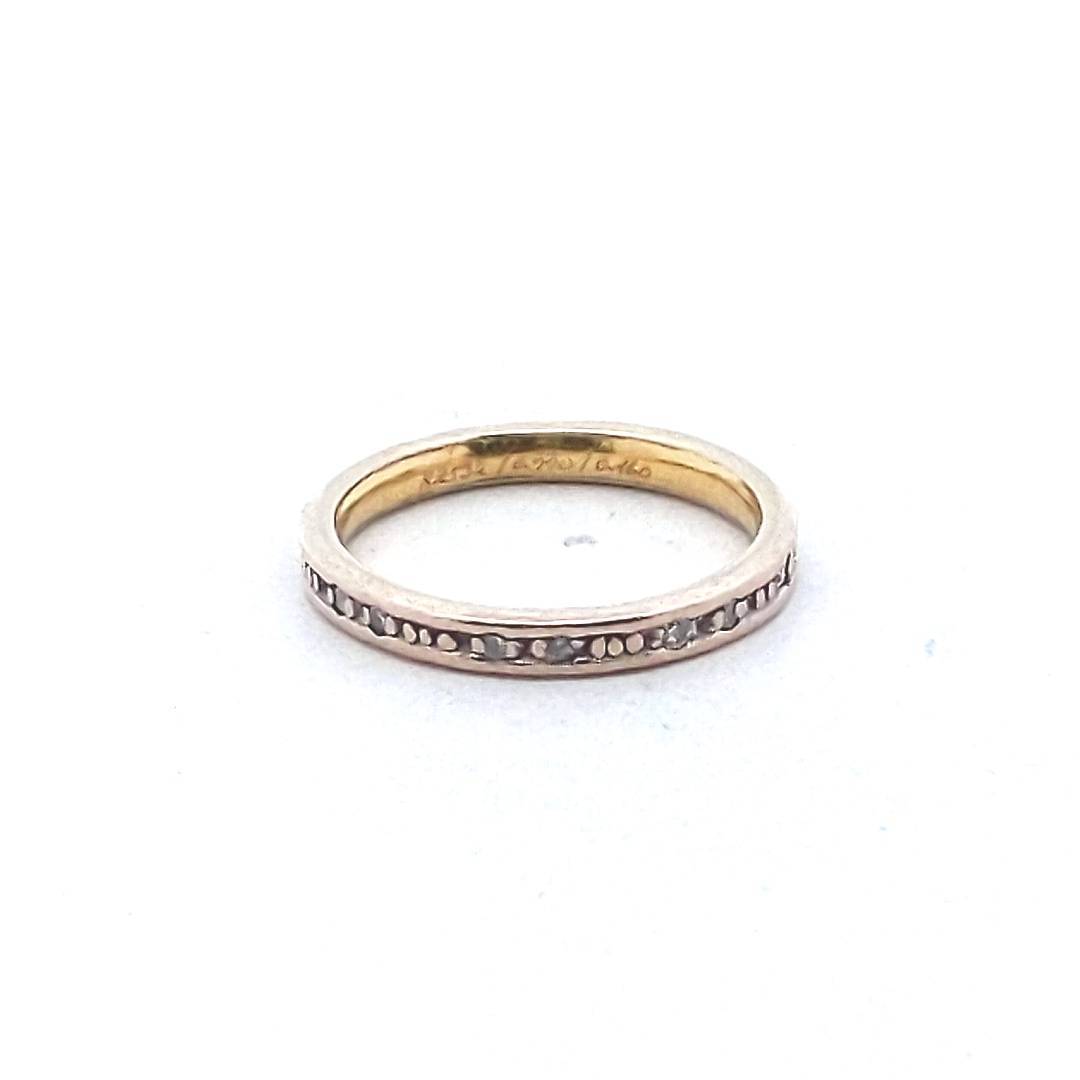 Designer Gurhan 6K Yellow Gold Diamond Band
