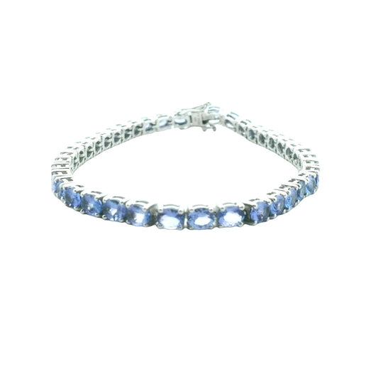 AJ Sterling Silver Tanzanite Bracelet