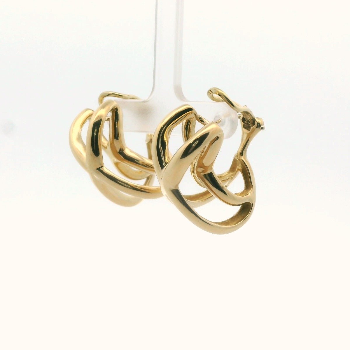 Tiffany & Co. Donald Clafin 18K Yellow Gold Double X Earrings