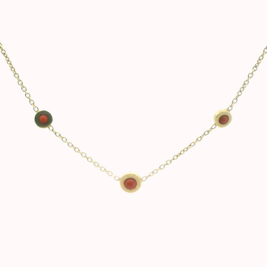 Colussi 18K Yellow Gold Coral Necklace