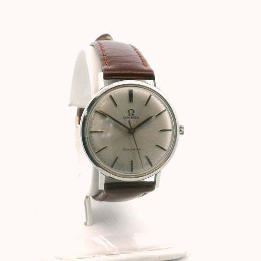 Vintage Omega Stainless Steel Geneve Manual Wind Watch