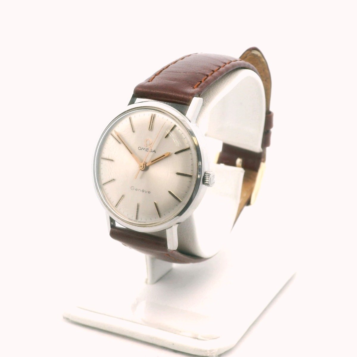 Vintage Omega Stainless Steel Geneve Manual Wind Watch
