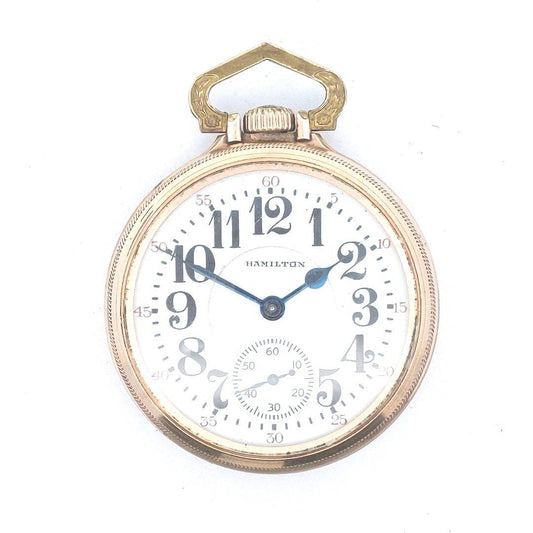 Antique $1500 Hamilton Gold Filled Model 992 21 Jewel Pocket Watch