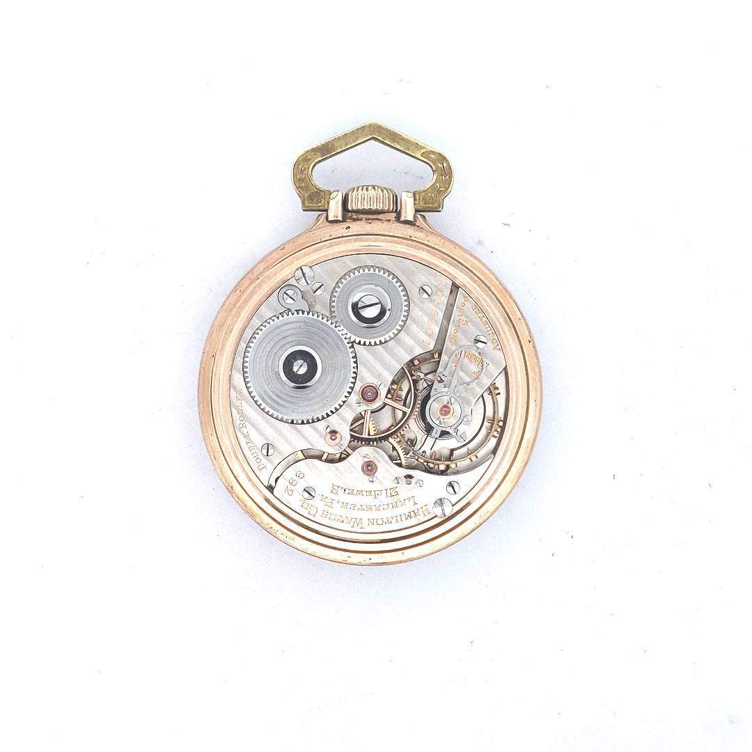 Antique $1500 Hamilton Gold Filled Model 992 21 Jewel Pocket Watch