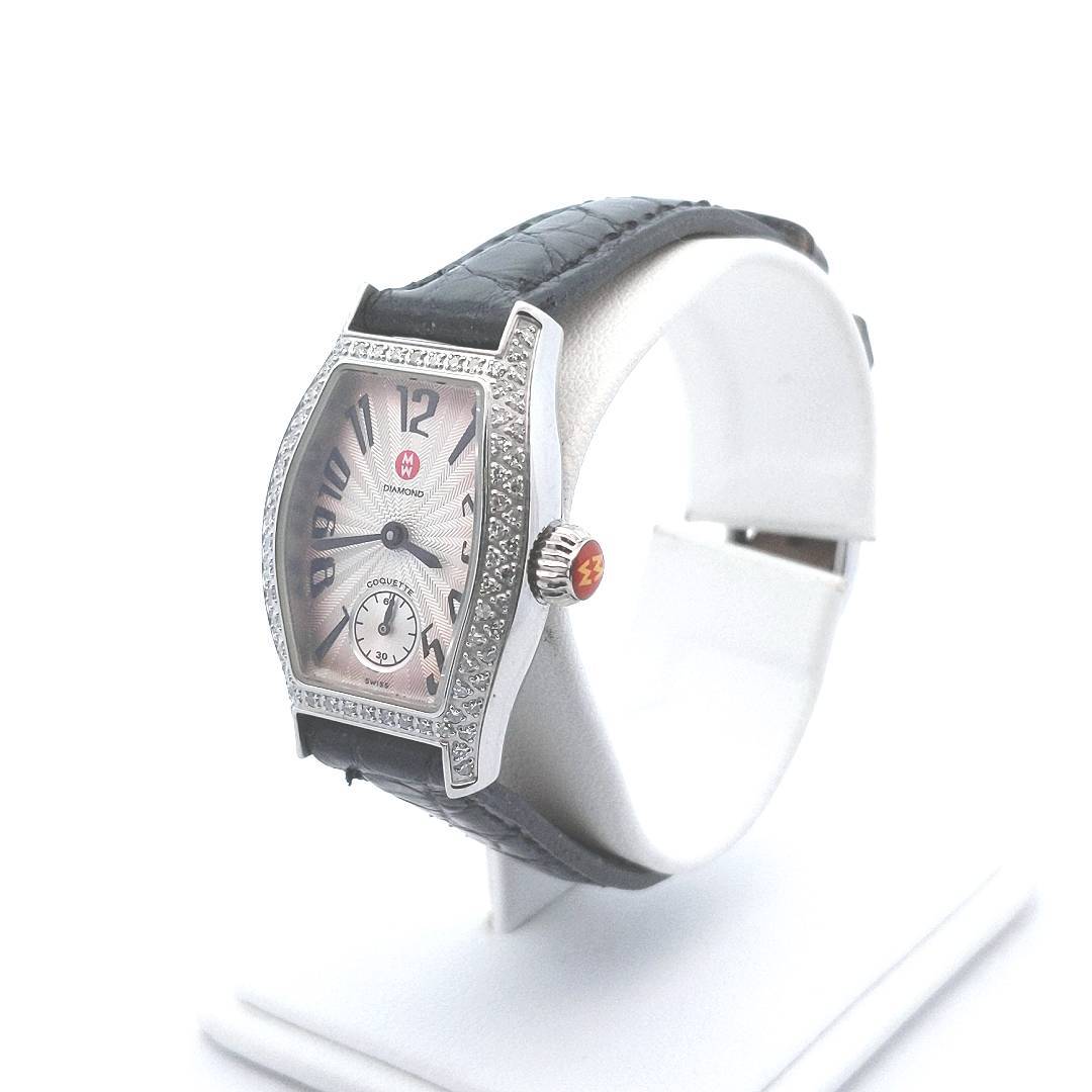 Estate $700 Michele Diamond Coquette Quartz Watch