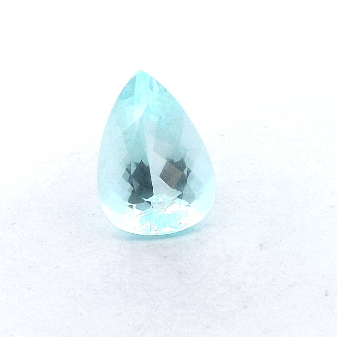 21 Carat Pear Shape Natural Aquamarine Gemstone