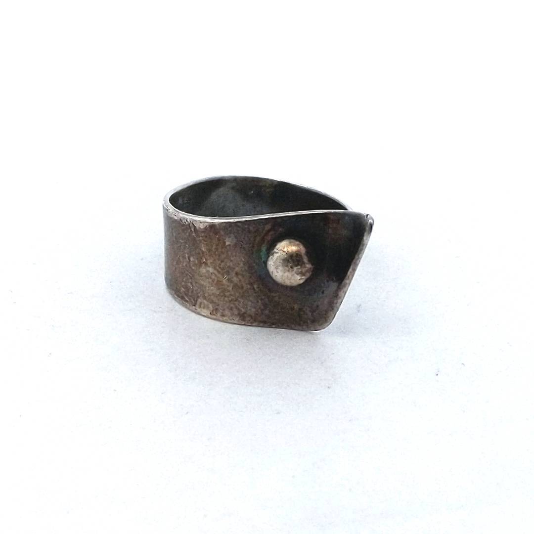 Paul Miller Sterling Silver Modernist Ring