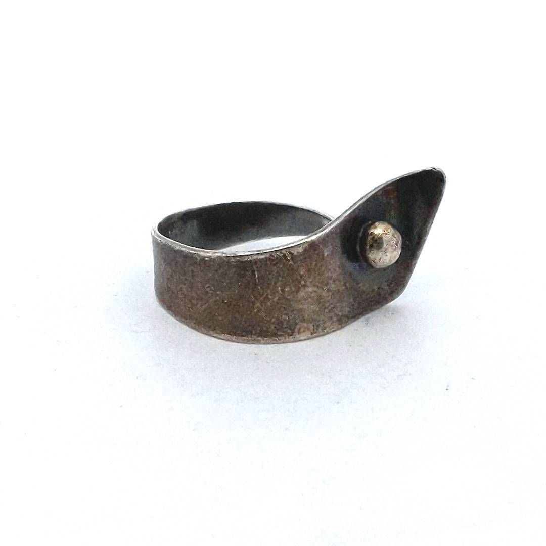 Paul Miller Sterling Silver Modernist Ring