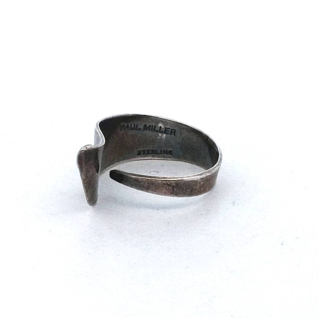 Paul Miller Sterling Silver Modernist Ring