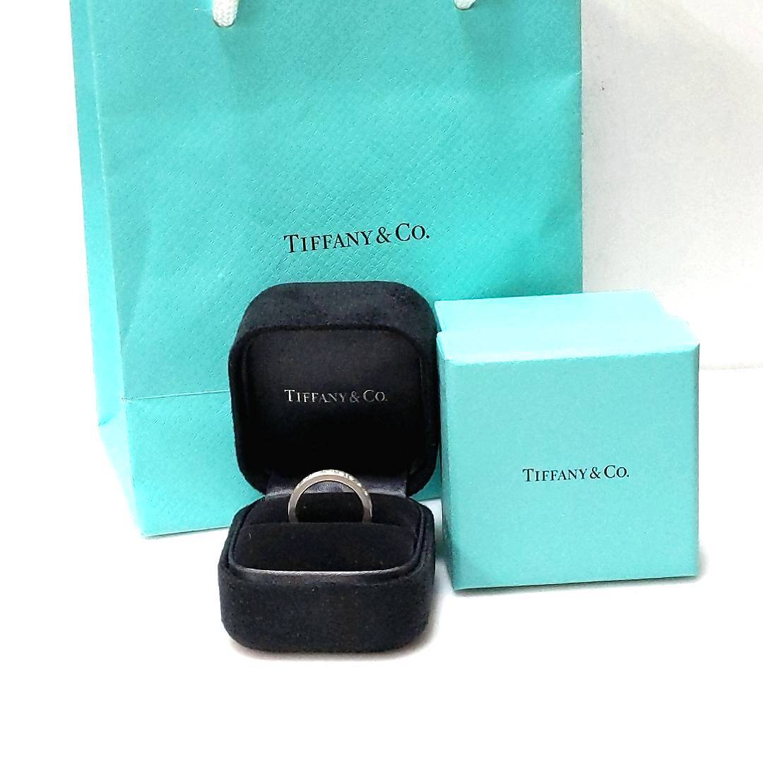Tiffany & Co. Platinum Diamond Milgrain Eternity Band