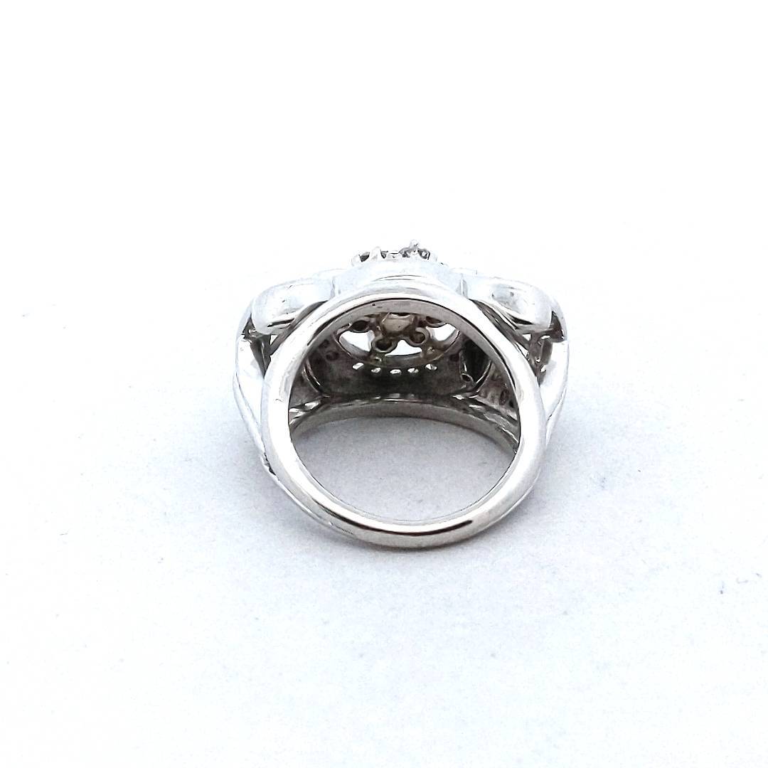 Vintage Platinum Retro Diamond Retro Ring