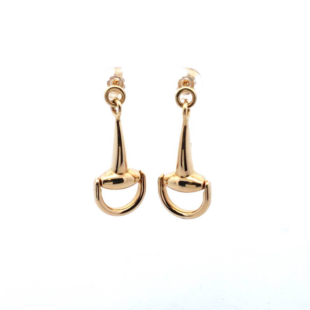 Roberto Coin 18K Yellow Gold Stirrup Necklace & Earrings Set