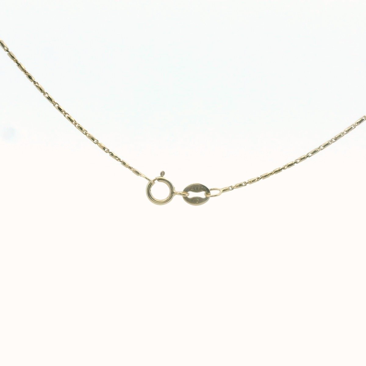 14K Yellow Gold Large Diamond Heart Necklace