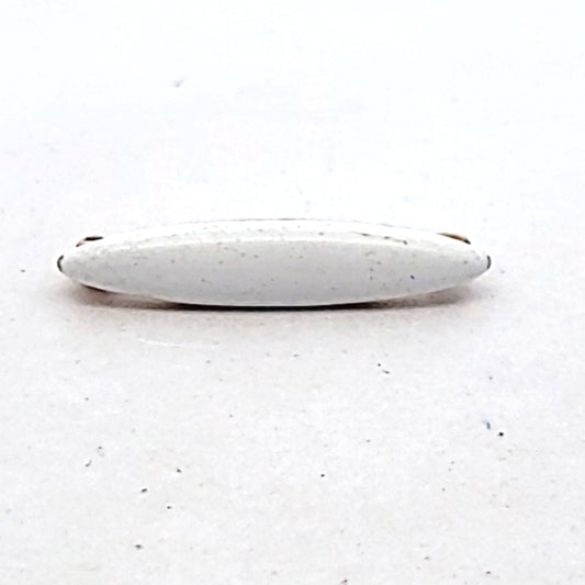 Antique 14K Yellow Gold White Enamel Lingerie Pin
